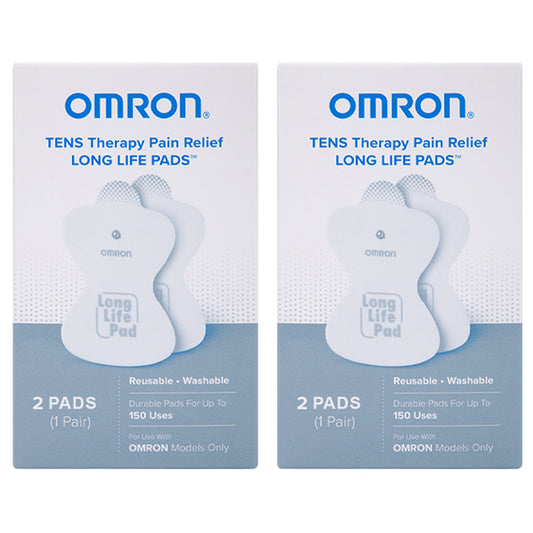 2 Pack - Omron TENS Therapy Pain Relief Long Life Pads 2 Count Each Omron