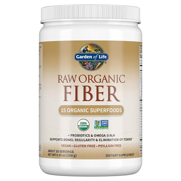 2 Pack - Garden of Life Raw Organic Fiber Powder Superfoods 10 Servings