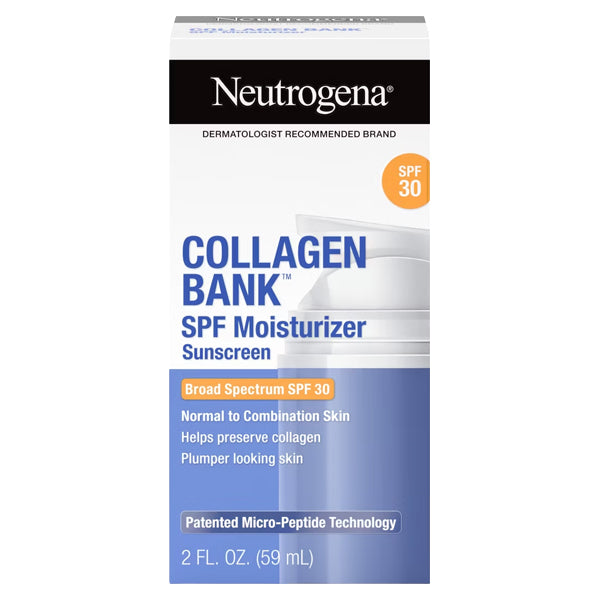 2 Pack - Neutrogena Collagen Bank Daily Face Moisturizer SPF 30 2oz