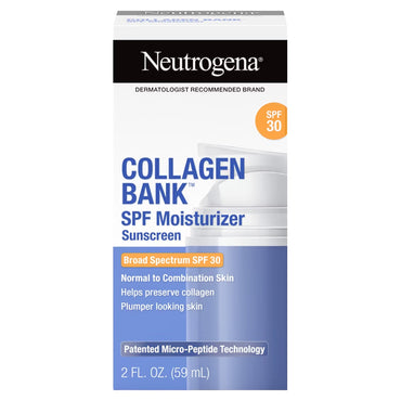 2 Pack - Neutrogena Collagen Bank Daily Face Moisturizer SPF 30 2oz