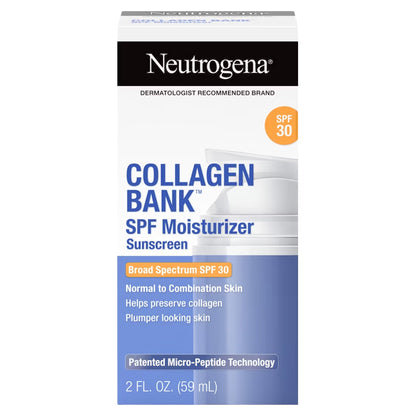 2 Pack - Neutrogena Collagen Bank Daily Face Moisturizer SPF 30 2oz