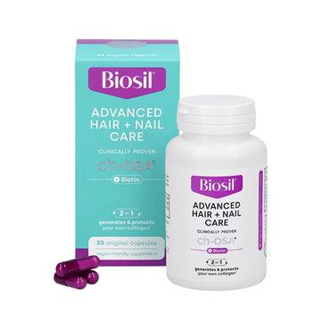 2 Pack - BioSil Advanced Hair + Nail Care ch-OSA with Biotin 30 Count Each