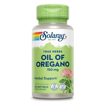 2 Pack - Solaray Oil of Oregano Softgels Extra Strength 60 Softgels