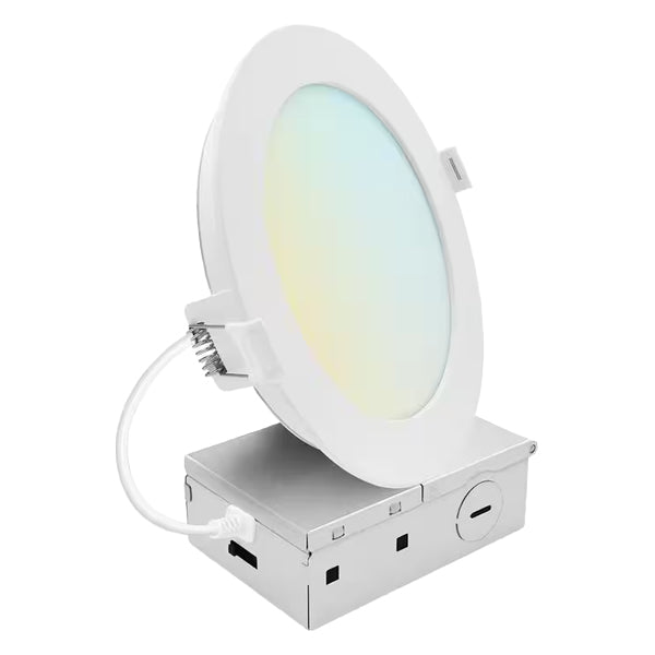 2 Pack - Luxrite LR23923 6 in. Integrated LED Recessed Mini Panel Light, 5CCT, 1400LM Luxrite
