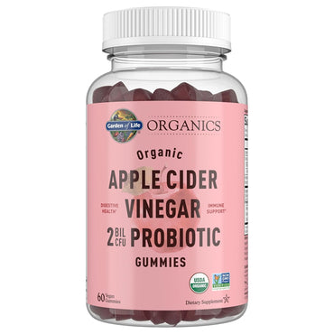 2 Pack - Garden of Life Organic Apple Cider Vinegar Probiotic Gummies 60 Count
