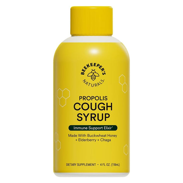 2 Pack - Beekeeper's Naturals Propolis Honey Cough Syrup Daytime for Adults 4oz Beekeeper's Naturals