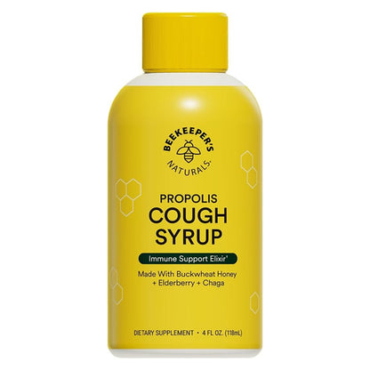 2 Pack - Beekeeper's Naturals Propolis Honey Cough Syrup Daytime for Adults 4oz Beekeeper's Naturals