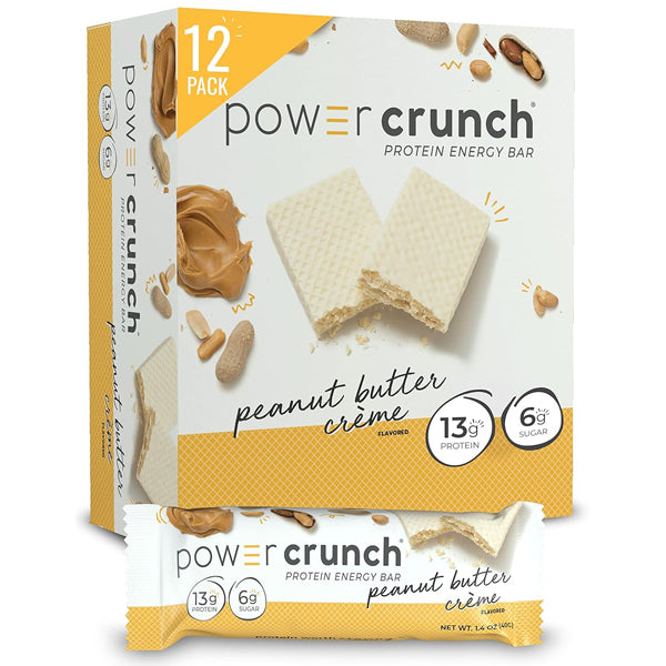 2 Pack - Power Crunch Protein Wafer Bars Peanut Butter Creme 12 Count