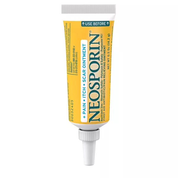 2 Pack - Neosporin First Aid Antibiotic Pain + Itch + Scar Ointment 0.5oz