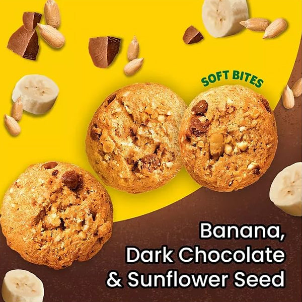 2 Boxes - belVita Energy Snack Bites With Banana and Dark chocolate 20 Packs 1.1oz