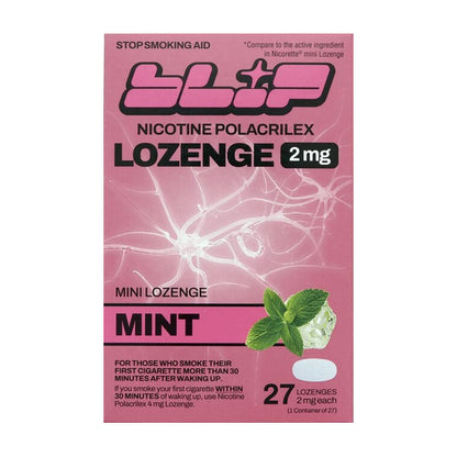 2 Pack - Blip Mint Nicotine Smoking Cessation Lozenge 2mg 27 Count
