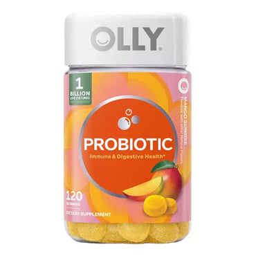 2 Pack - OLLY Probiotic Immune and Digestive Gummy Mango Sunrise 120 Count OLLY
