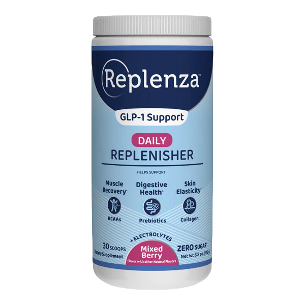 2 Pack - Replenza GLP-1 Support Daily Replenisher Mixed Berry 30 Scoops Replenza