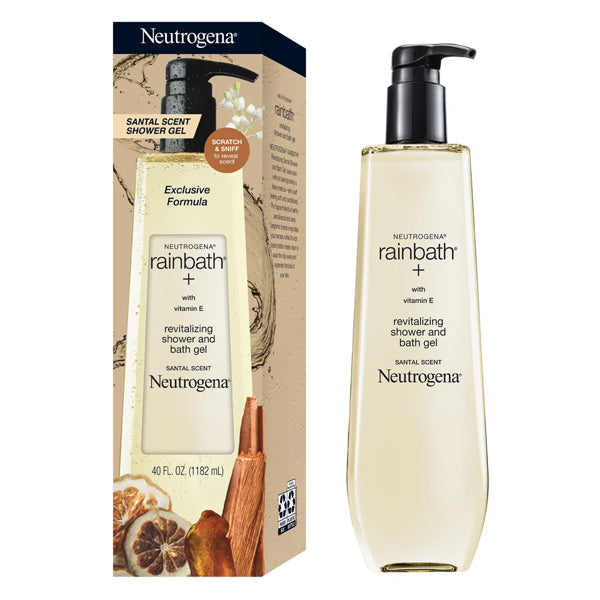 2 Pack - Neutrogena Rainbath Shower & Bath Gel Santal Scent 40oz