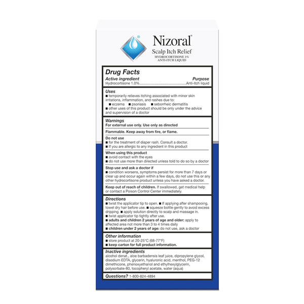 2 Pack - Nizoral Soothing Hydrating Scalp Itch Relief Liquid 2oz