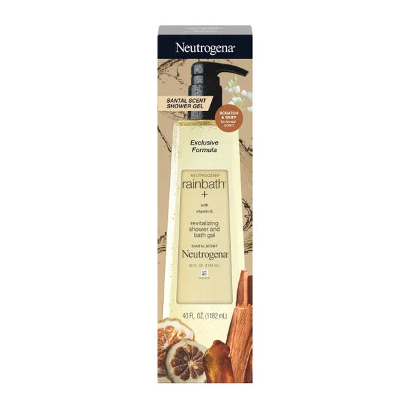 2 Pack - Neutrogena Rainbath Shower & Bath Gel Santal Scent 40oz