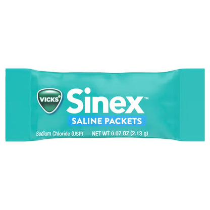 2 Pack - Vicks Sinex Saline Nasal Rinse Starter Kit 1 Bottle + 30 Refill Packets Each Vicks