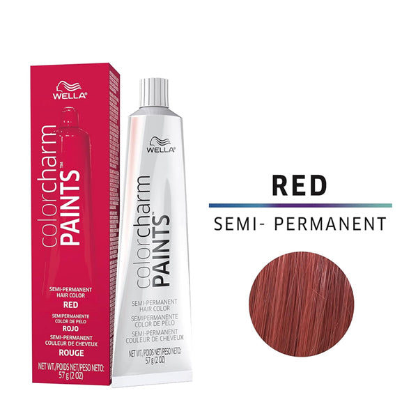 2 Pack - Colorcharm Paints Semi-Permanent Hair Dye for Temporary Color Red 2oz