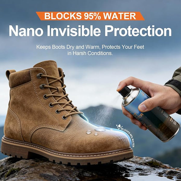 2 Pack - KEFPO Durable Water Repellent for Boots Suede, Leather, Fabric 6.76oz KEFPO