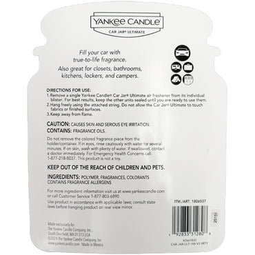 Yankee Candle Car Jar Multipack Air Freshener Holiday Scents 5 Count