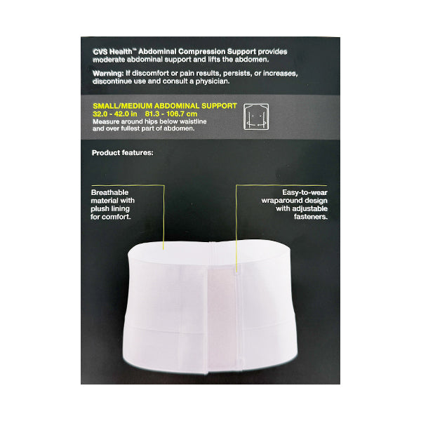 2 Pack - CVS Health Moderate Support Abdomen Compression Small/Medium CVS