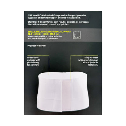 2 Pack - CVS Health Moderate Support Abdomen Compression Small/Medium CVS