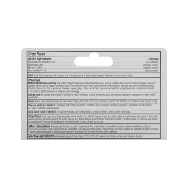 2 Pack - Signature Care 4x Medicated Toothache & Gum Pain Relief 0.33oz Signature Care
