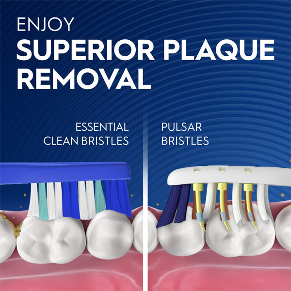 2 Pack - Oral-B Vibrating Expert Clean Battery Powered Pulsar Toothbrush Medium Oral B