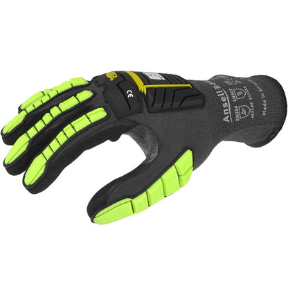 2 Pairs - Ansell Unisex Ringer R-840 Impact Gloves Pair Size 11 Ansell