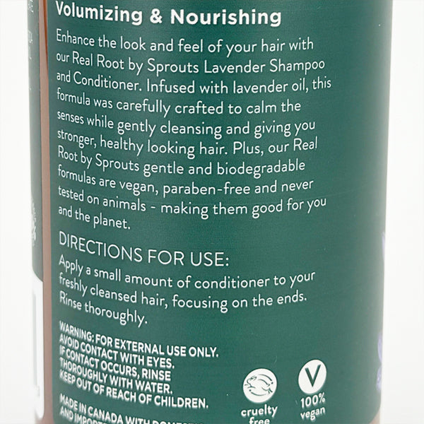 3 Pack - Real Root by Sprouts Volumizing and Nourishing Lavender Conditioner 16oz