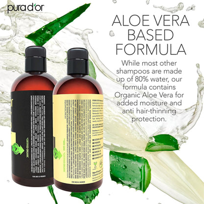 PURA D'OR Advanced Therapy Biotin Shampoo & Conditioner Hair Care Set 24oz