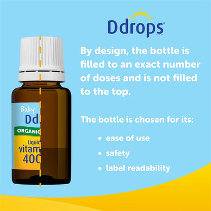 2 Pack - Baby D Drops Organic Liquid Vitamin D3 60 Drops