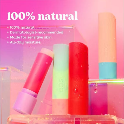 2 Pack - eos 100% Natural Shea Lip Balm Variety Pack Fruity 0.56oz 4 Count