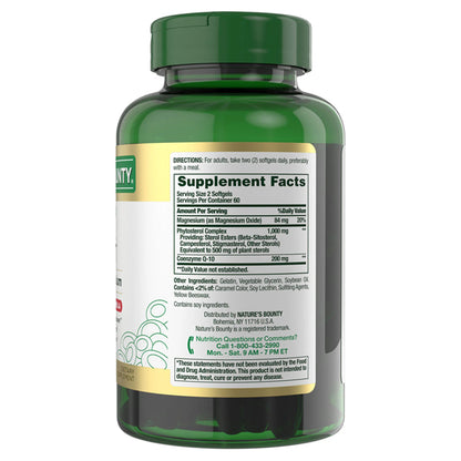 2 Pack - Nature's Bounty Advanced Triple Action Vital Heart 120 Softgels Each Nature's Bounty