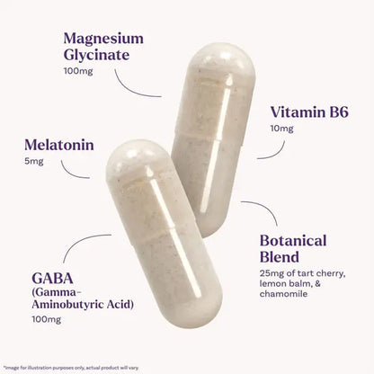 2 Pack - Natrol Sleep & Restore Magnesium + GABA 120 Capsules Each Natrol