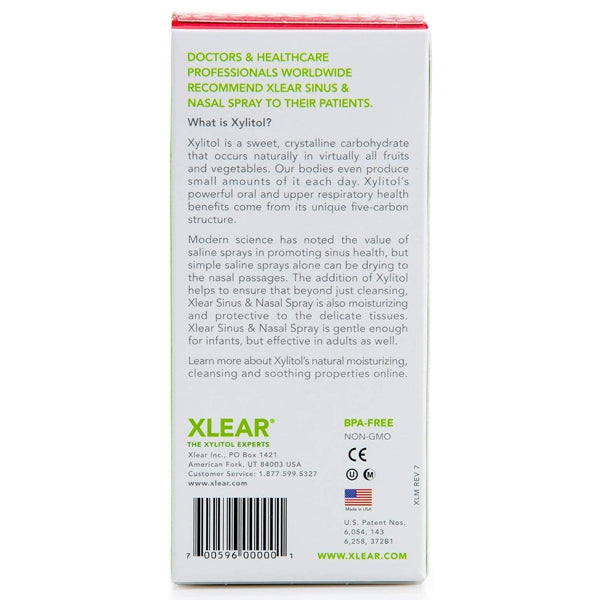 2 Pack - Xlear Natural Daily Relief Nasal Spray with Xylitol 1.5oz