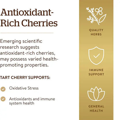 2 Pack - Solgar Tart Cherry Extract 1000mg Non-GMO 90 Vegan Capsules Solgar