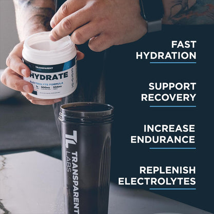 2 Pack - Transparent Labs Hydrate Electrolyte Formula Peach Mango 40 Servings