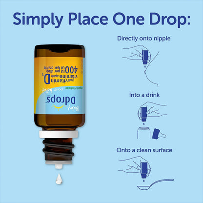 2 Pack - Baby D Drops Organic Liquid Vitamin D3 60 Drops