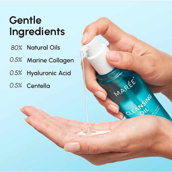 2 Pack - MAREE Gentle Centella Oil Cleanser for Face Makeup Remover 5.07oz MAREE