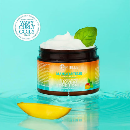 2 Pack - Mielle Organics Mango & Tulsi Nourishing Leave In Conditioner 12oz