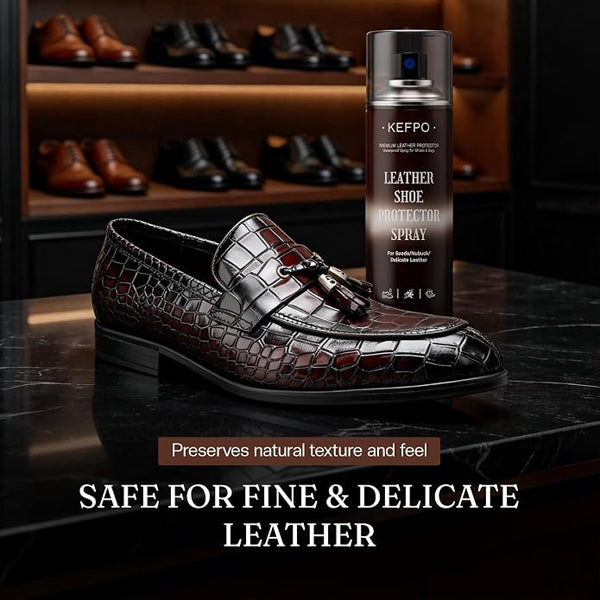 2 Pack - Kefpo Leather Protector Spray for Shoes Daily Protection for Dress Shoes 6.7oz KEFPO