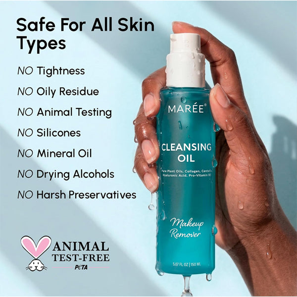 2 Pack - MAREE Gentle Centella Oil Cleanser for Face Makeup Remover 5.07oz MAREE