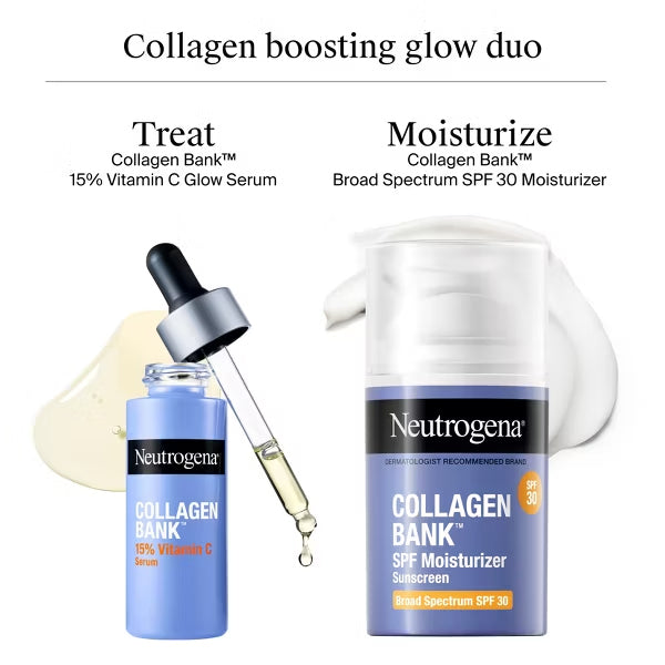 2 Pack - Neutrogena Collagen Bank Daily Face Moisturizer SPF 30 2oz