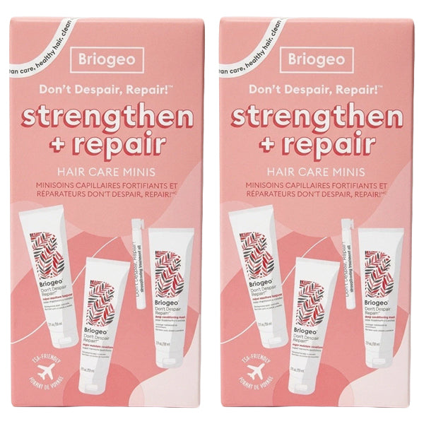 2 Pack - Briogeo Hair Care Don't Despair Repair! Strengthen + Repair Minis Hair Kit Briogeo