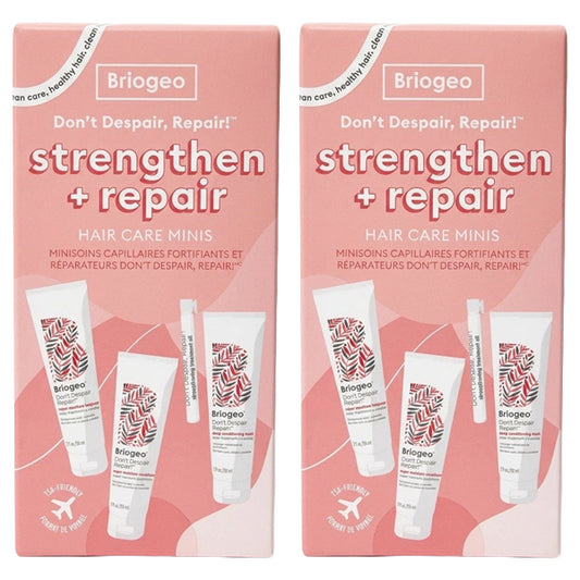 2 Pack - Briogeo Hair Care Don't Despair Repair! Strengthen + Repair Minis Hair Kit Briogeo