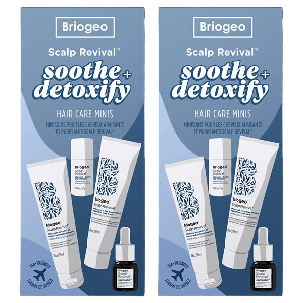2 Pack - Briogeo Scalp Revival Soothe + Detoxify Hair Care Minis Briogeo