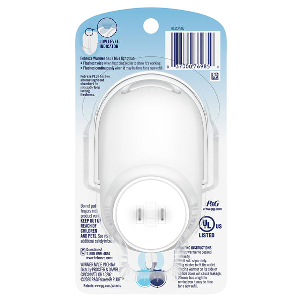 3 Pack - Febreze Plug In Air Freshener Fade Defy Plugs Oil Warmer Febreze