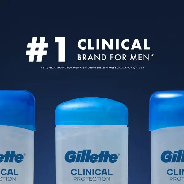 3 Pack - Gillette Clinical 72 Hours Clear Gel Deodorant Cool Wave 2.6oz Gillette