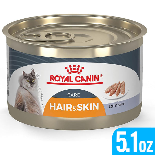 24 Count - Royal Canin Feline Care Nutrition Hair & Skin Care Wet Cat Food 5.1oz